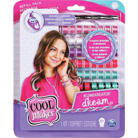 Cool Maker Kumi Kreator Navulverpakkingen met 5 Kleuren + Extra Sjablonen Assorti