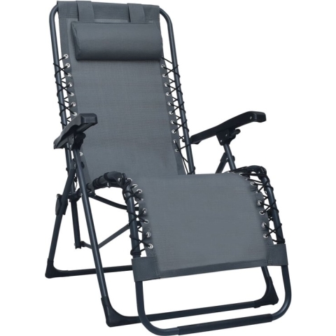 vidaXL-Terrasstoel-inklapbaar-textileen-grijs