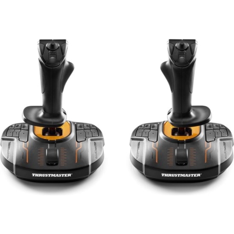 Thrustmaster T.16000M FCS SPACE SIM DUO Joystick - PC - twee T.16000M FCS joysticks om tegelijkertijd met de linker- en de rechterhand te kunnen gamen - H.E.A.R.T Technology met magnetische sensors - in totaal 32 actieknoppen (16 op elke joystick)