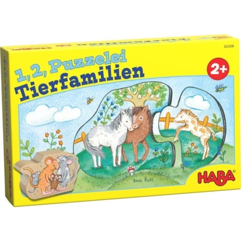 Haba 6 Eerste Puzzels Dierenkinderen 7-delig De