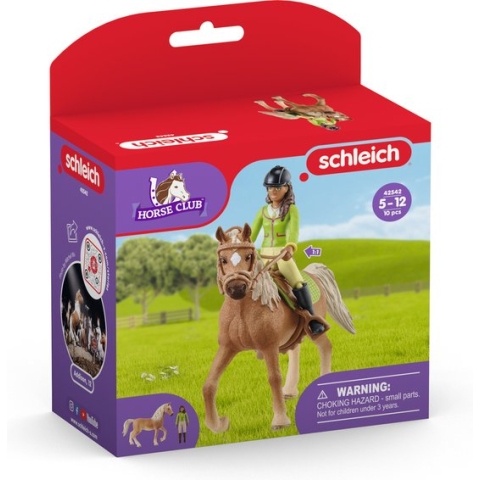 schleich HORSE CLUB - Speelfigurenset - Sarah & Mystery - Kinderspeelgoed voor Jongens en Meisjes - 5 tot 12 jaar - 42542