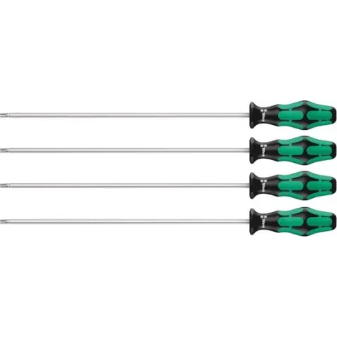 367/4 TORX® HF Kraftform Plus Schraubendrehersatz mit Haltefunktion mit 300 mm langen Klingen
