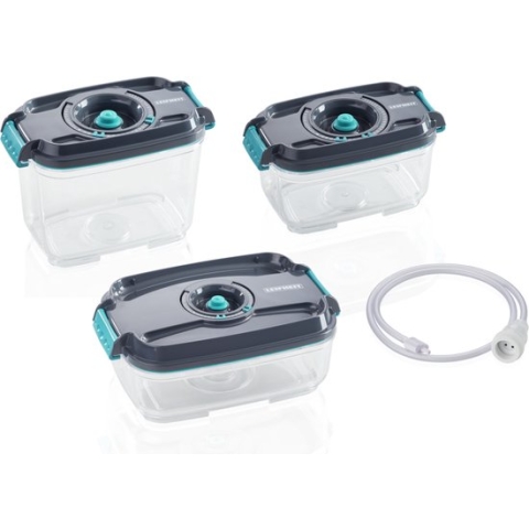 Leifheit set vacuüm vershouddozen - 3 stuks