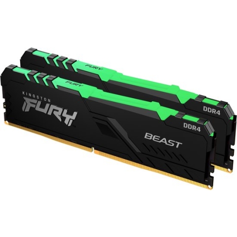 RAM Memory RGB Kingston Fury Beast KF432C16BBAK2/32 32 GB DDR4