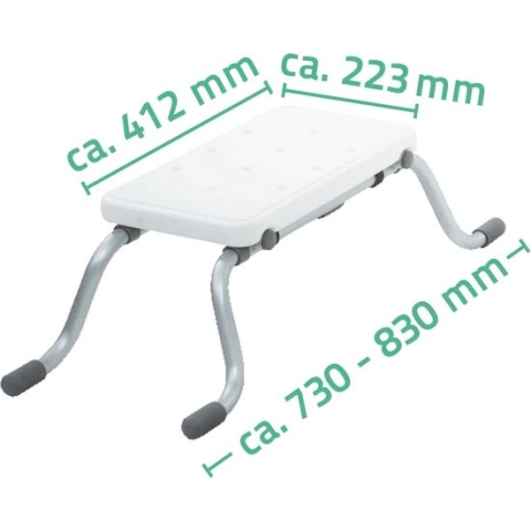 RIDDER-Badstoeltje/voetenstoel-Eco-wit-A0042001