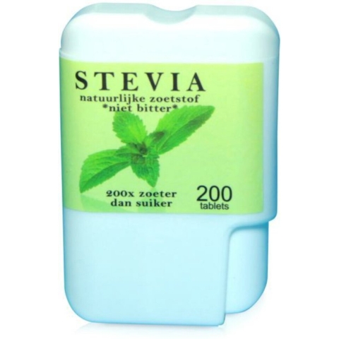 Beautylin Stevia tabletten 'niet bitter' 200 tabletten per dispenser