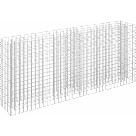 vidaXL-Gabion-plantenbak-verhoogd-180x30x90-cm-gegalvaniseerd-staal