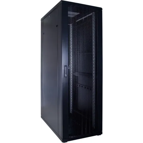 37U serverkast met geperforeerde deur 600x1000x1800mm (BxDxH)