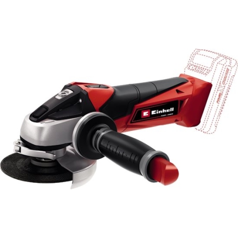 Einhell Accu Haakse Slijper TE-AG 18/115 Li Solo - Power X-Change - 18 V/Li-Ion - Ø115 mm - 8.500 t/min - Max. Snijdiepte: 28 mm - Excl. Accu, Lader en Slijpschijf