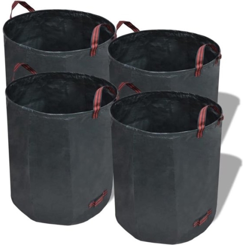 vidaXL-Tuinafval-zak-Groen-272L-150-g/vierkante-meter-(4-stuks)