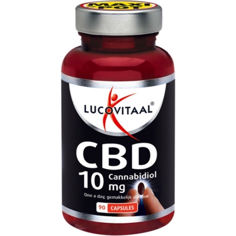 Lucovitaal CBD capsules 10 milligram Supplement - 90 capsules - Cannabidiol