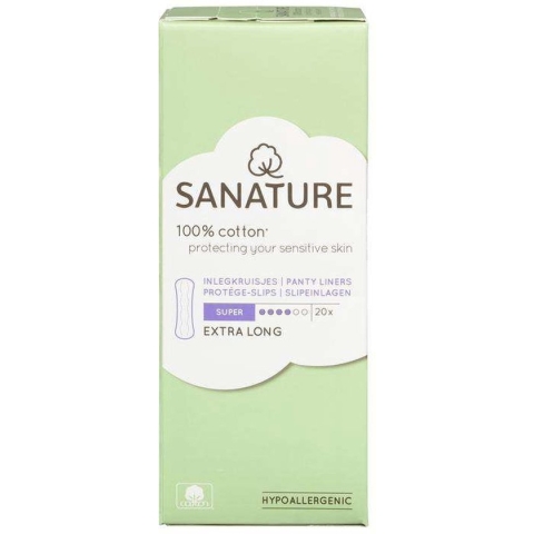 Sanature - Inlegkruisjes Super Extra Lang - 100% Katoen - 20 stuks