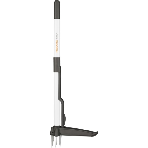 Fiskars Onkruidtrekker Light - Onkruidverwijderaar - RVS Grijparmen - Wit - 90cm