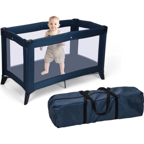 No Label Campingbedje 120 X 60 X 76 Cm Blauw