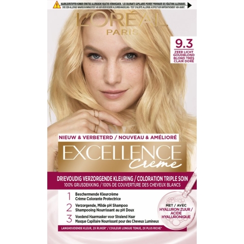 L’Oréal Paris Excellence Crème 9.3 - Zeer Licht Goudblond - Permanente Haarverf