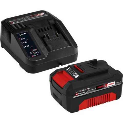 Einhell 18 V/4.0 Ah Power X-Change starter kit - 1x 4.0 Ah Accu en snellader - universeel voor alle Power X-Change machines