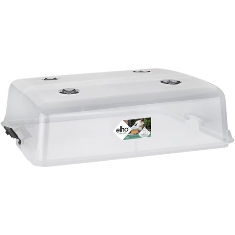 Elho Green Basics Kweekhuis Xxl 75 - Accessoires voor Buitenkweken En Oogstenaccessoires - Ø 74.8 x H 22.3 cm - Transparant