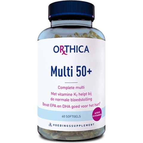 Orthica Multi 50+ (multivitamine-supplement) - 60 softgels