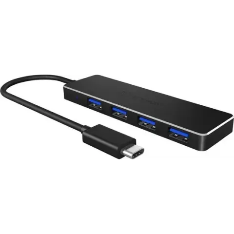 4 Poorten Hub USB 3.0 Zwart