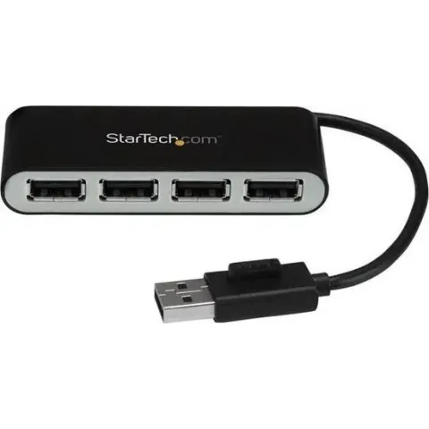 4 Port Portable USB 2.0 Hub with Cable