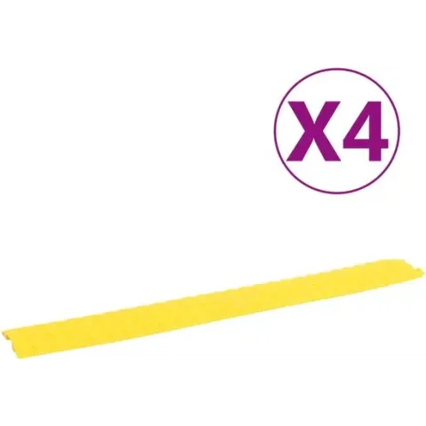 4 st Kabelbeschermer drempels 100 cm geel