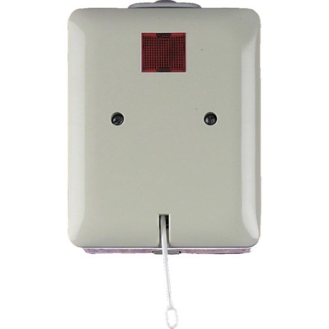 Scanpart trekschakelaar opbouw met trekkoordje - Geschikt voor badkamer plafond - Wasmachine of droger