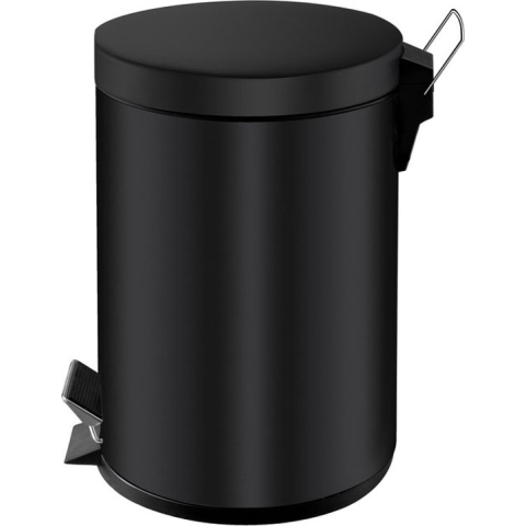 V-Part Prullenbak - 3 l - Zwart - Pedaalemmer