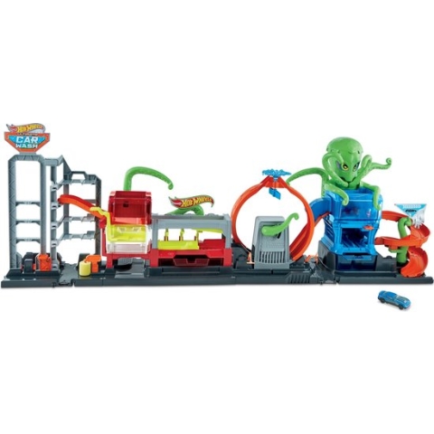 Hot Wheels City Car Wash Octopus - Speelgoed auto racebaan
