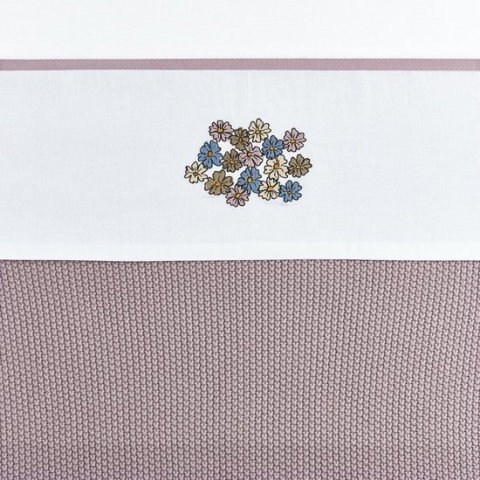 Meyco ledikantlaken Vintage Flower - Lilac - 100x150cm