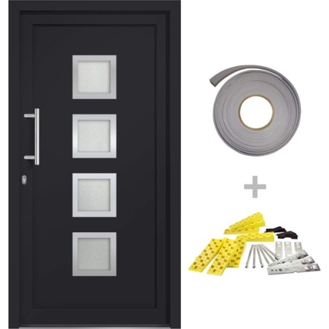 vidaXL-Voordeur-98x190-cm-antraciet