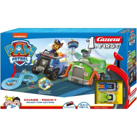 Carrera First PAW Patrol Racebaan - Ready for Action - Chase & Rocky - 2.4 meter