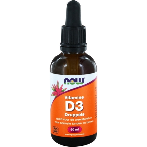 Now Vitamine D-3 - 60 ml - Druppels