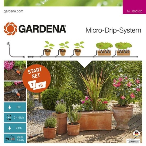 GARDENA Micro Drip System Startset Bloempotten Druppelsysteem - 7 bloempotten
