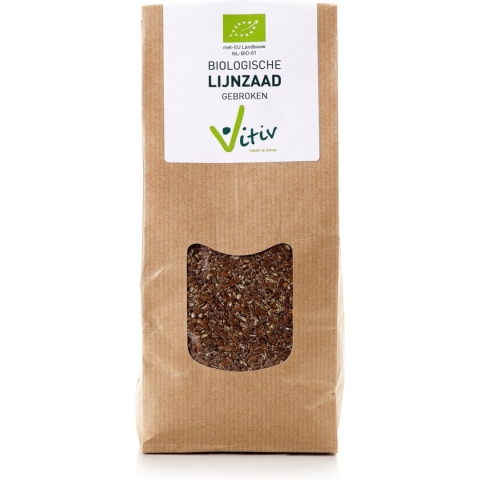 Vitiv Lijnzaad gebroken 500 gram