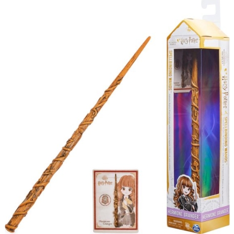 Harry Potter - Hermelien Griffel Toverstaf- Met Spreukenkaart - 30cm