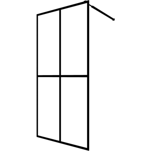 vidaXL-Inloopdouchewand-80x195-cm-mat-gehard-glas