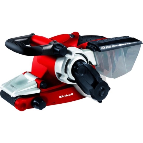 Einhell Elektrische Bandschuurmachine TE-BS 8540 E - 850 W - 300-400 t/min -Schuuroppervlak: 140x75 mm - Bandgrootte: 533x75 mm - Incl. Stofopvangbak en 1x Schuurband (K80)