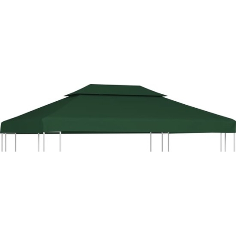 vidaXL-Vervangend-tentdoek-prieel-310-g/m²-3x4-m-groen