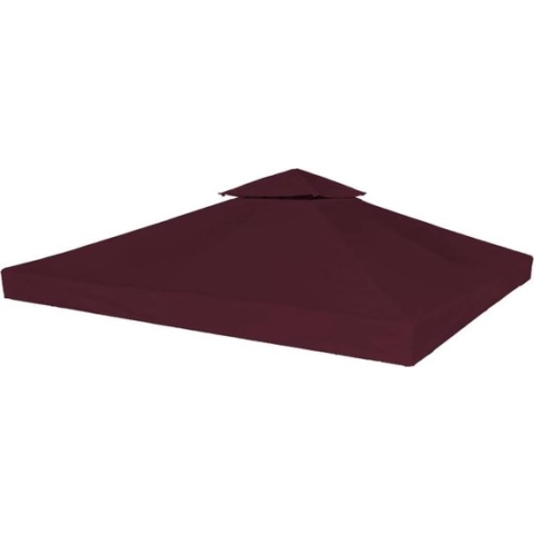 vidaXL-Prieeldak-2-laags-3x3m-310-g/m²-bordeaux