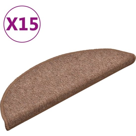 vidaXL-Trapmatten-15-st-56x17x3-cm-bruin