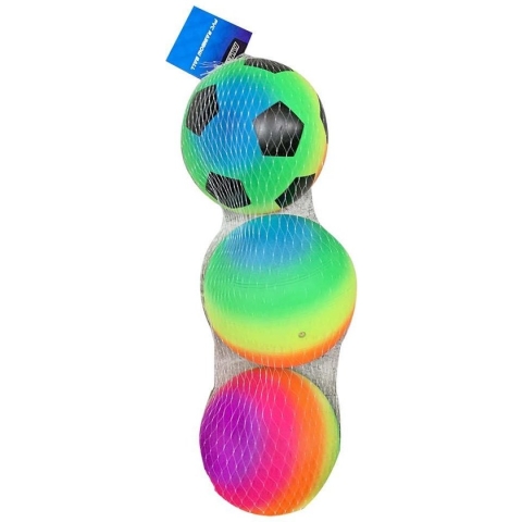ALERT Voetbal PVC Regenboog - 15 Cm - 60 Gram