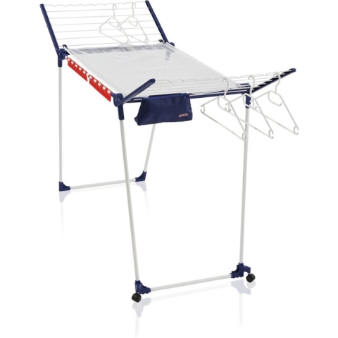 Leifheit droogrek Pegasus 200 Solid Deluxe Mobile - met wieltjes - 20 m drooglengte