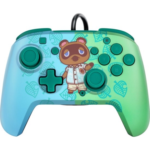 PDP Gaming Faceoff Deluxe+ Audio Wired Controller - Animal Crossing (Nintendo Switch/Switch OLED)