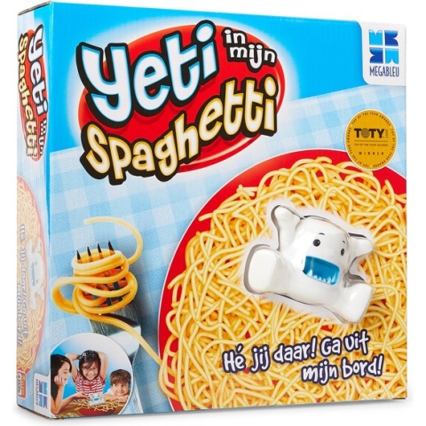 Yeti in mijn Spaghetti - Familiespel - Gezelschapsspel voor kinderen - Houd de yeti op de spaghetti!
