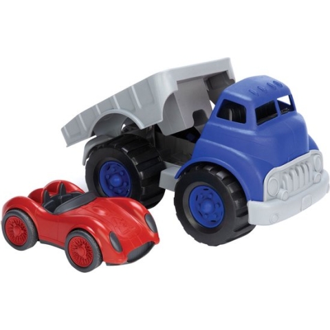 Auto transportwagen met raceauto - Green Toys