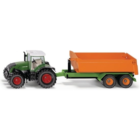 Siku Fendt 933 Tractor Met Kiepwagen 12,8 Cm Staal Groen (1989)