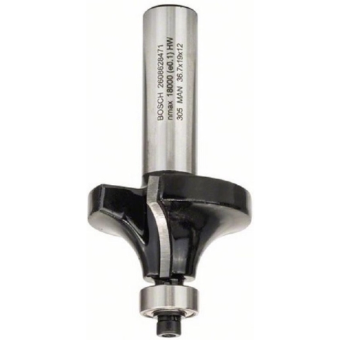 Bosch - Afrondprofielfrezen 8 mm, R1 3 mm, L 10,5 mm, G 53 mm