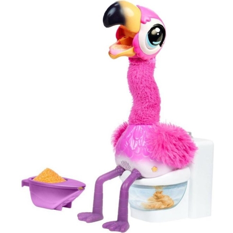 GottaGo Flamingo - Interactieve Knuffel - Zingt, danst en legt échte drolletjes