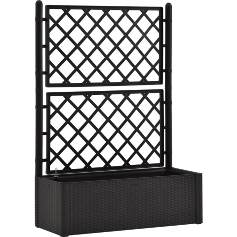 vidaXL-Plantenbak-hoog-met-latwerk-en-zelfbewateringssysteem-antraciet