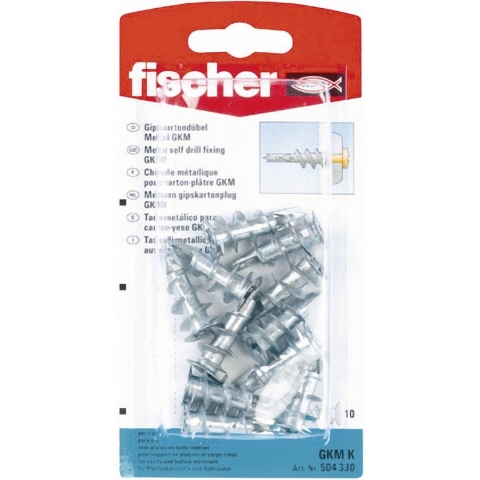 Fischer GKM K Gipsplaatplug 31 mm 8 mm 504330 10 stuk(s)